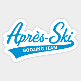 Après-Ski – Boozing Team (Lettering / Apres Ski / Blue) Sticker